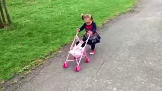 lilly and minnie mouse walk in the park in london