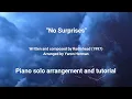No Surprises (Radiohead, Yaron Herman) - Piano solo arrangement and tutorial