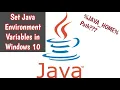 How To Set Java Environment Variables in Windows 10 Set JAVA - HOME Path in System Variable Setting