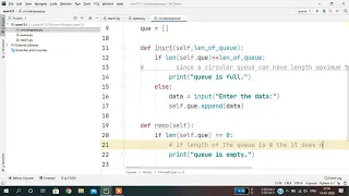 Circular Queue using Python DATA STRUCTURE