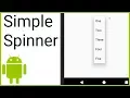Text Spinner - Android Studio Tutorial