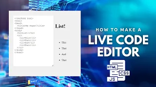 How to make Live Code Editor with HTML CSS and JavaScript
