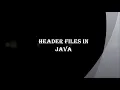 Header files Java Programming V H N S N C Autonomous
