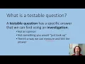 Sci 1 How to Write a Testable Question Super Short Science Lesson