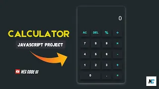 Modern Calculator Web App JavaScript Project with Source Code Live Demo