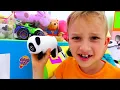 Vlad and Niki Claw machine with toys kids story