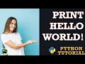 1 Print Hello World Python Developer Course