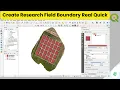 Create Research Field Boundary Quick Map Mentors QGIS