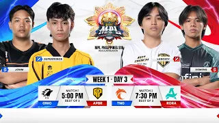 🔴 LIVE | MPL PH S18 | ENGLISH - Week 1 Day 3