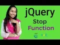 jQuery Basic Tutorial Bangla jQuery stop function