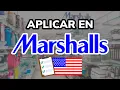 Requirements and how to apply to work at MARSHALLS United States