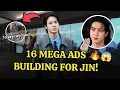 UNBELIEVABLE! Jin Crowned Best Birthday Artist. Receives 16 MASSIVE Birthday Ads Across Korea?!