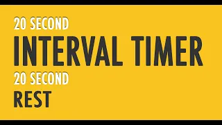 The Best 20 Second Interval Timer With 20 Second Rest