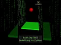 Python Bouncing Ball Animation Tutorial Pygame Physics Demo