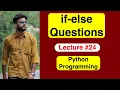 if-else Statement Questions in Python Lecture Example with Solution Akas ash