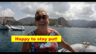 Should we stay Or should we go. Marina, Shops, Hotel and Restaurant. All in a super safe anchorage!