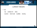 java Literal Values