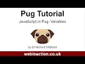 Lesson 8 - JavaScript in Pug Variables