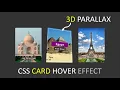 3D Parallax Card Hover Effect Using HTML - CSS