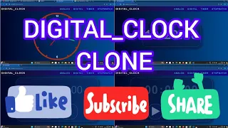 Digital Clock Clone with Analog Digital Timer and Stopwatch using HTML CSS JAVASCRIPT