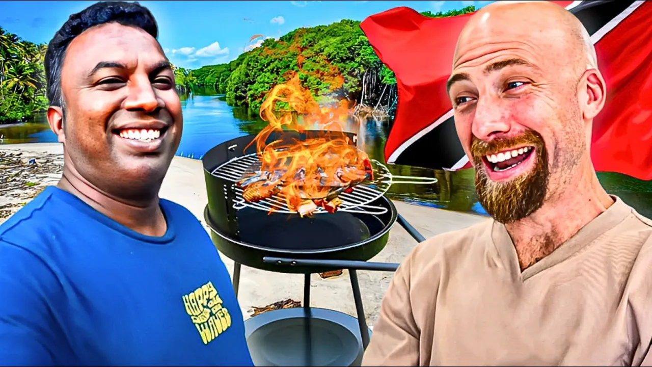 Trini Food Feast!! Liming By The River In Trinidad And Tobago!! 🇹🇹