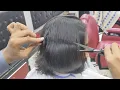 Download Lagu Short Hair Perfection | Smooth \u0026 Clean Scissor Haircut Transformation ✨ MP3