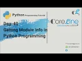 Getting Module Info in Python Programming
