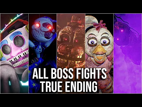 Download MP3 FNAF Security Breach - All Boss Fights + True Ending