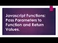 JavaScript tutorial ep 08 Javascript functions part 2 JavaScript functions with parameters 2018