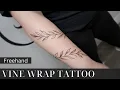 FREEHAND VINE TATTOO