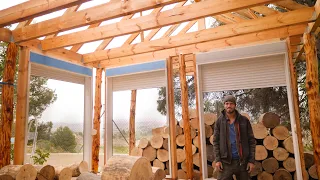 Major Problems Installing Big Window Frames in Log Cabin