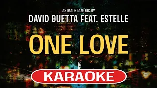 one love karaoke version david guetta feat estelle