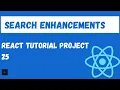 React Context API Search Filter Global Search feature Enhancements Tutorial