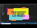 Seeds in Codeigniter 4 in Hindi How to use Seeder in Codeigniter 4