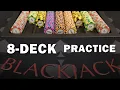 8-Deck Blackjack Practice - Count or just play Basic Strategy