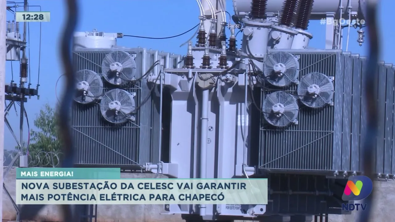 Nova subestação da Celesc vai garantir mais potência elétrica para Chapecó