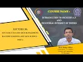 Lecture 38 IIoT Analytics and Data Management Machine Learning and Data Science - Part 2