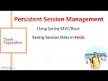 Persistent Session Management using Spring C or Boot - Part 2 Saving Session Data in Redis