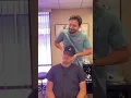 He CAN T RELAX for his neck adjustment