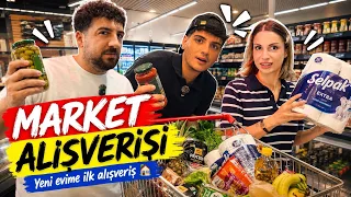 YENİ EVİN İLK MARKET ALIŞVERİŞİ! 🛒 Melih Yıldırım | Sıla Beyoğlu | Serkan Ağbiniz 
