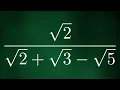 Rationalize sqrt 2 sqrt 2 sqrt 3 - sqrt 5