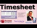 Timesheets in Microsoft Access Calculating Total Hours Worked for Employees or Customer Billing