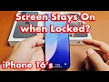 Download Lagu iPhone 16's: Screen Stays On when Locked, Doesn't Turn Off? Fixed!