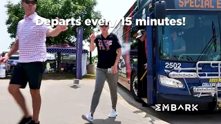 WCWS EMBARK shuttle 2026