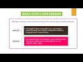 Data Type Conversion and Comments in Python