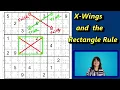 X-Wings and the Rectangle Rule for Solving Medium to Hard Sudoku Puzzles