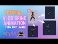 tutorial - how to auto rigging and create spine animation from only 1 image with AI