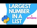 Python program to find the largest number in a list
