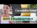 Cassandra Tutorial Rules of where clause in Select statement Cassandra Nosql
