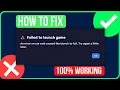 EA FAILED TO LAUNCH GAME FIXED Fix an Error on Our End Caused the Launch to Fail